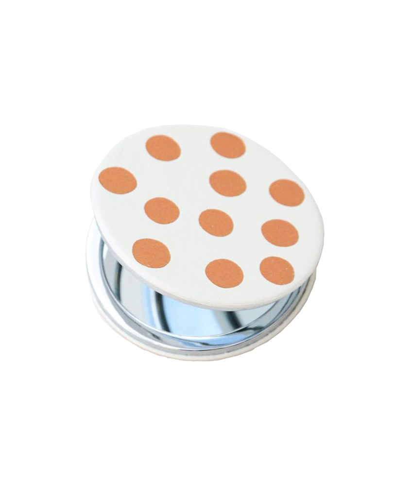 Taschen Schminkspiegel Rose Gold Dotty