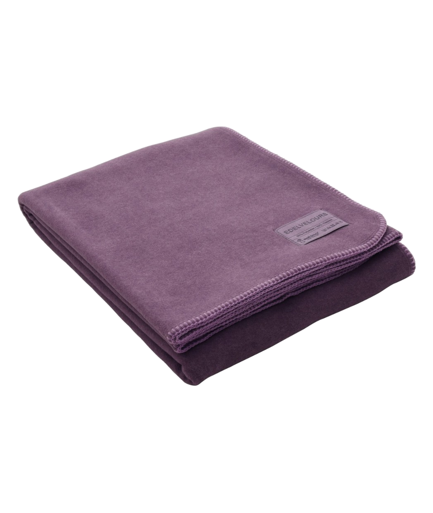 Edelvelours Wolldecke - beere