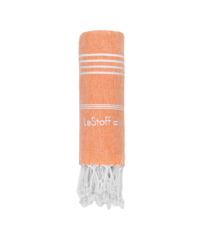 Baumwolltuch/Strandtuch - orange