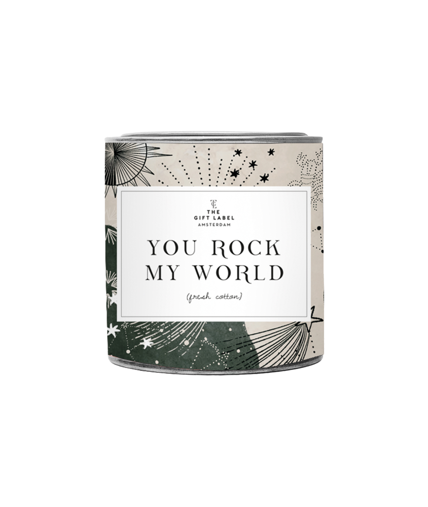 Duftkerze You Rock my World - fresh cotton